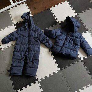 Set of Old Navy winter coats, 12-18 and 12-24 months